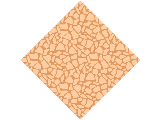 Orange  Cobblestone Vinyl Wrap Pattern