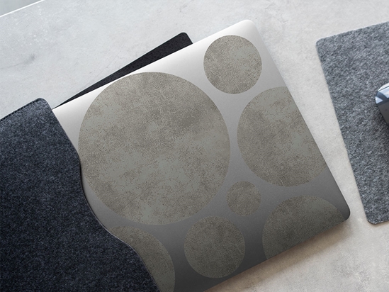 Gray Concrete Stone DIY Laptop Stickers