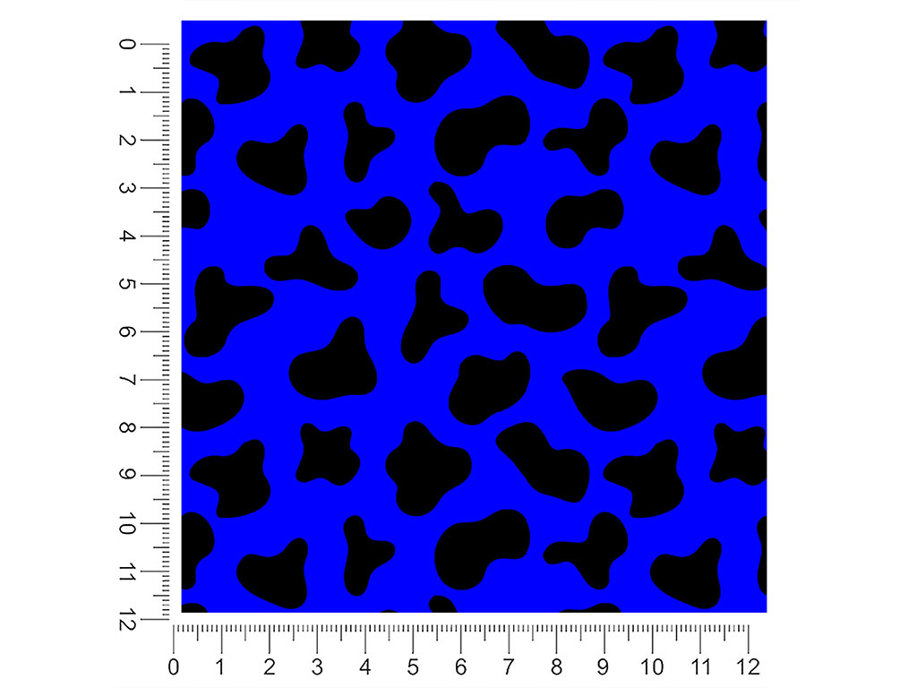 Blue Cow Animal Print 1ft x 1ft Craft Sheets