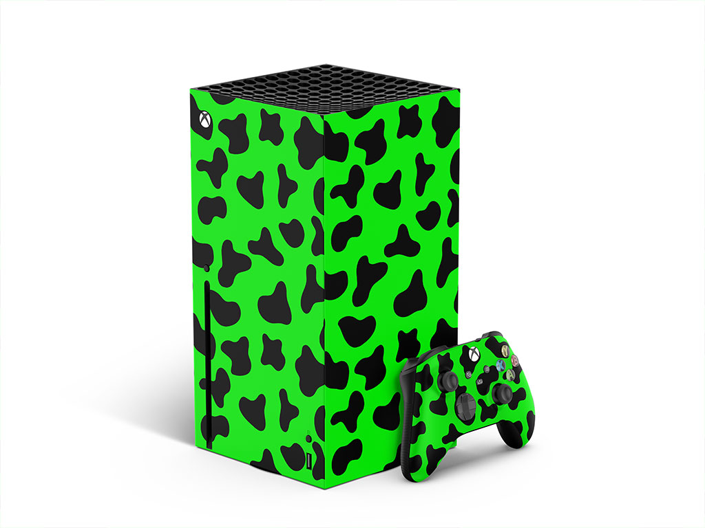 Neon Cow Animal Print XBOX DIY Decal