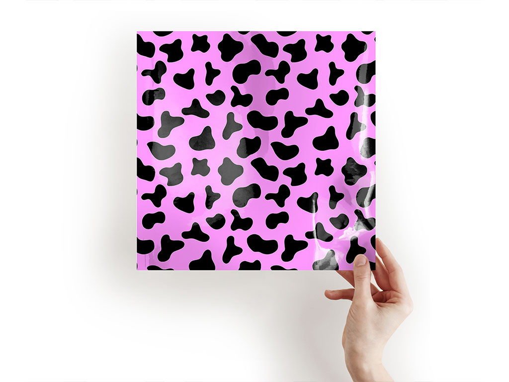 Pink Cow Animal Print Craft Sheets