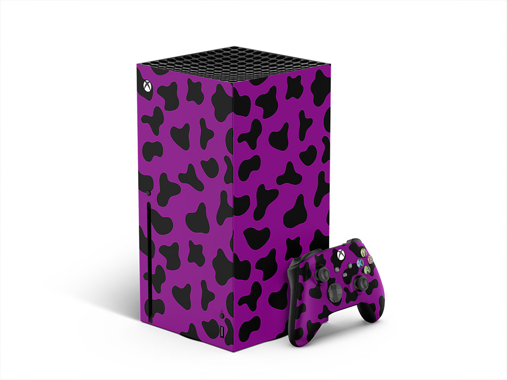Purple Cow Animal Print XBOX DIY Decal