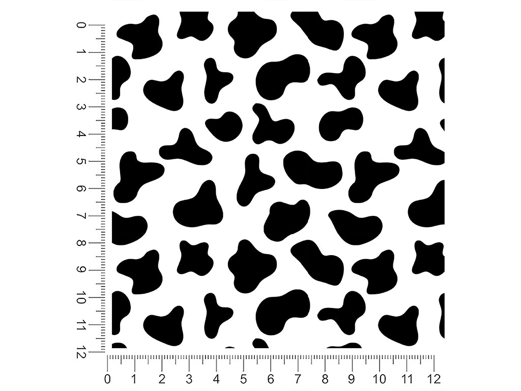 White Cow Animal Print 1ft x 1ft Craft Sheets