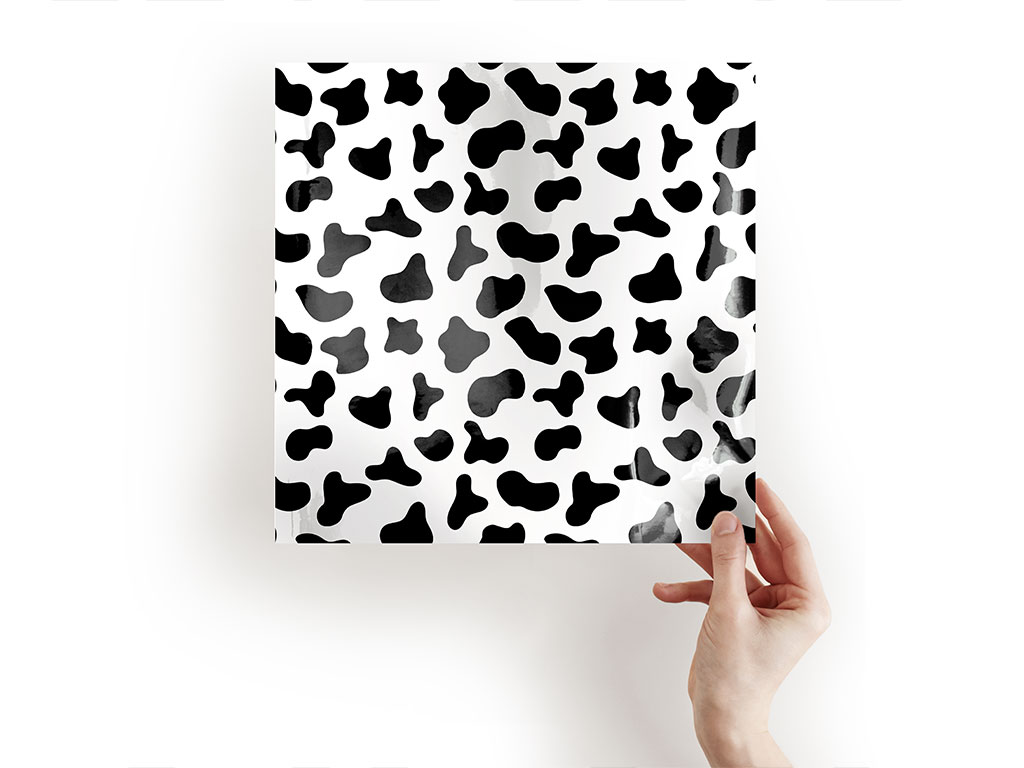 White Cow Animal Print Craft Sheets