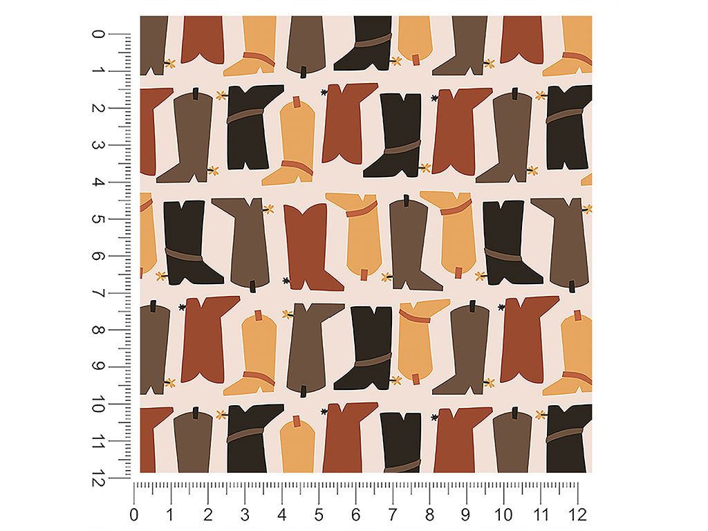 Boot Selection Western 1ft x 1ft Craft Sheets
