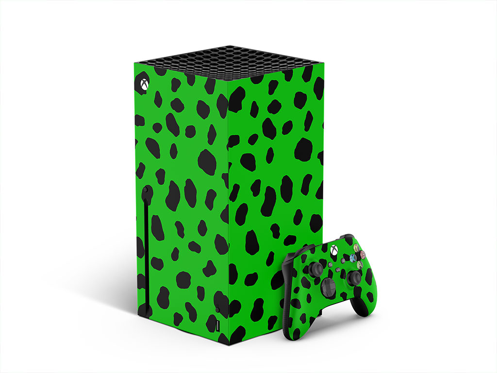 Green Dalmation Animal Print XBOX DIY Decal