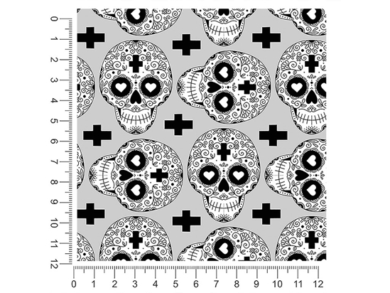 Heart Eyes Day of the Dead 1ft x 1ft Craft Sheets