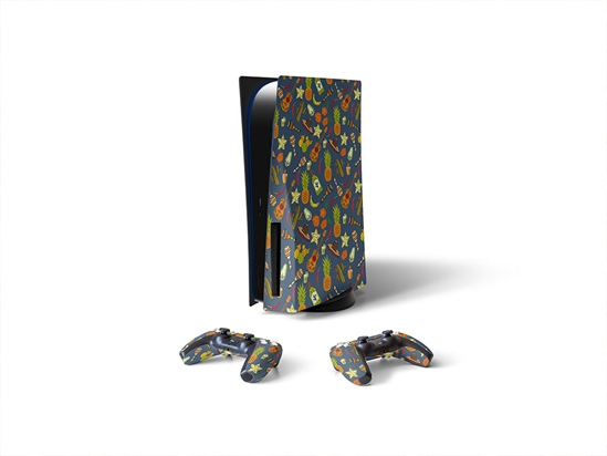 Nighttime Celebrations Day of the Dead Sony PS5 DIY Skin