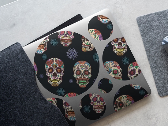 Painted Calaveras Day of the Dead DIY Laptop Stickers
