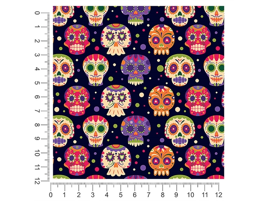 Sugar Skulls Day of the Dead 1ft x 1ft Craft Sheets