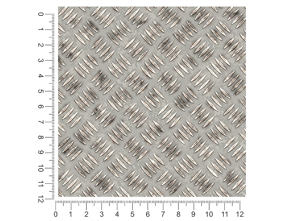 Factory Floor Diamond Plate 1ft x 1ft Craft Sheets