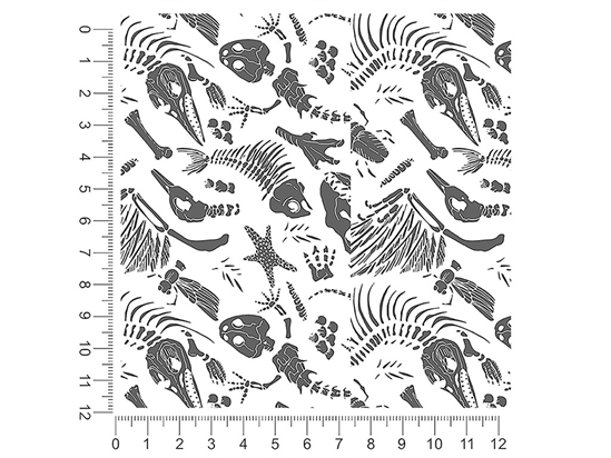 Archeological Remains Dinosaur 1ft x 1ft Craft Sheets