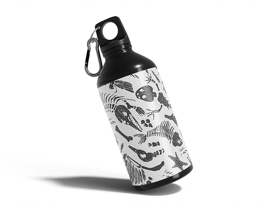 Archeological Remains Dinosaur Water Bottle DIY Stickers