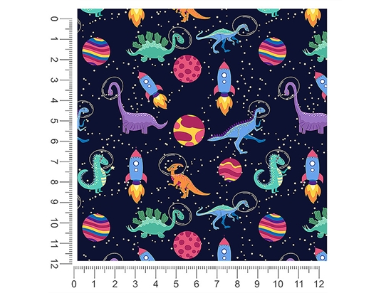 In Space Dinosaur 1ft x 1ft Craft Sheets