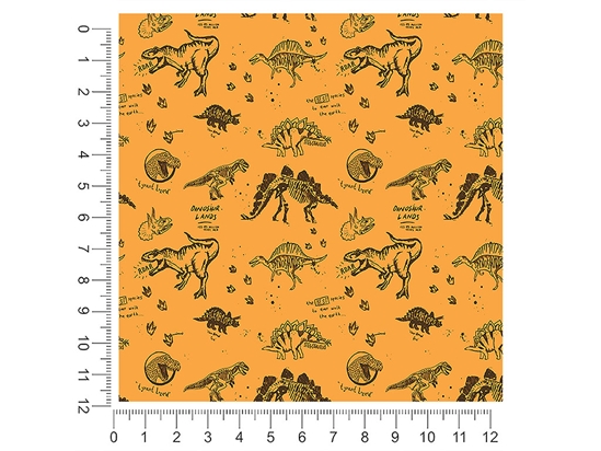 Prehistoric Parchment Dinosaur 1ft x 1ft Craft Sheets