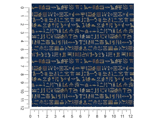 Blue Hieroglyphs Egyptian 1ft x 1ft Craft Sheets