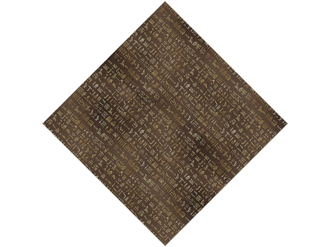 Rcraft™ Egyptian Craft Vinyl - Brown Hieroglyphs
