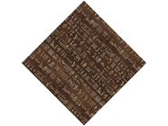 Coffee Hieroglyphs Egyptian Vinyl Wrap Pattern