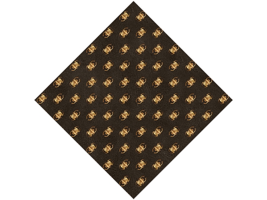 Golden Scarab Egyptian Vinyl Wrap Pattern