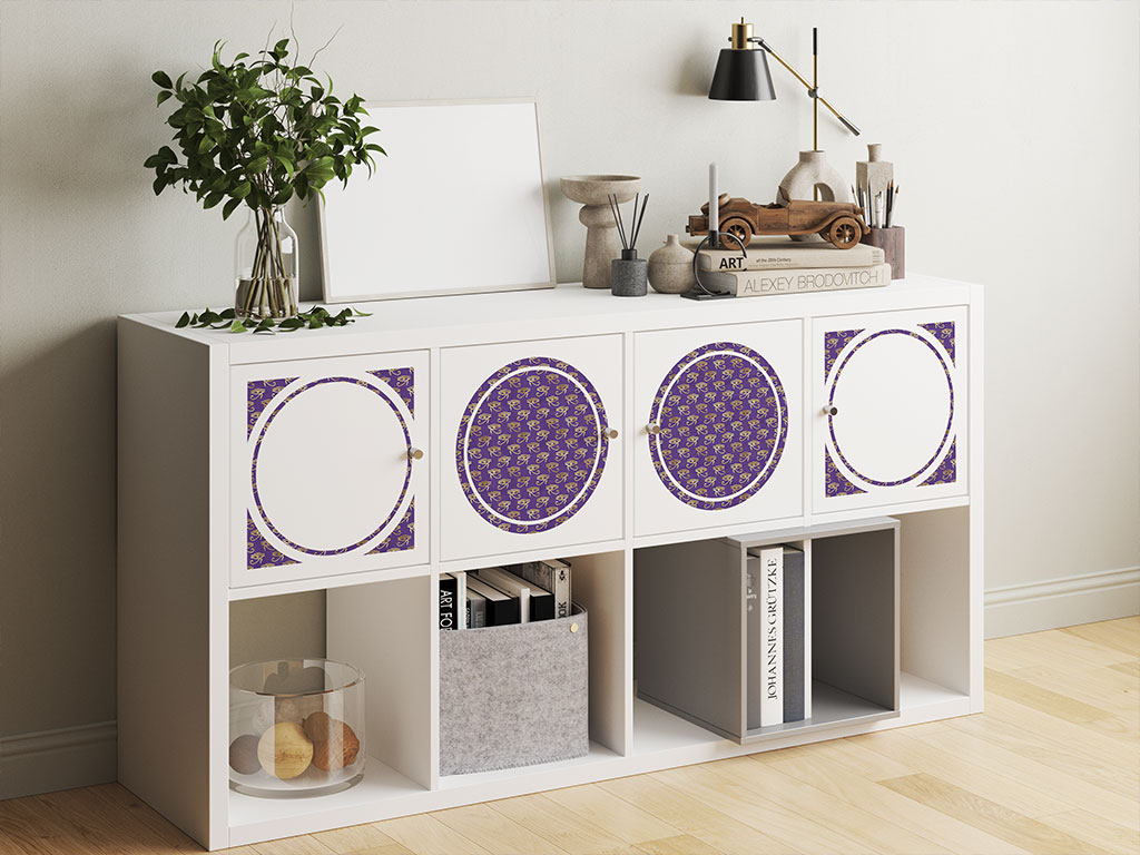 Purple Horace Egyptian DIY Furniture Stickers