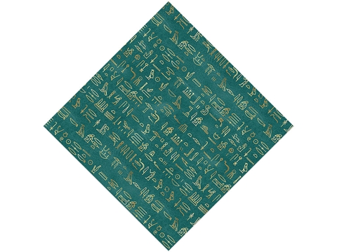 Rcraft™ Egyptian Craft Vinyl - Teal Hieroglyphs