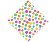 Colored Crazy Emoji Vinyl Wrap Pattern