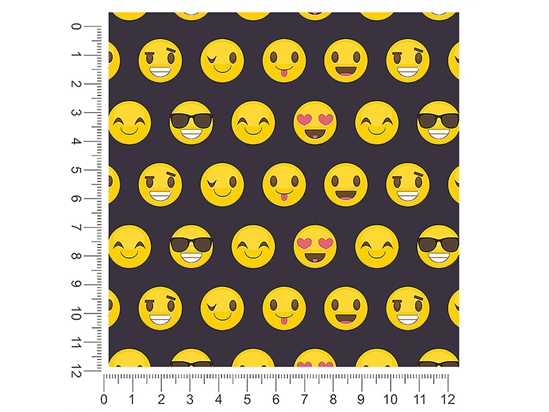 Easy Going Emoji 1ft x 1ft Craft Sheets