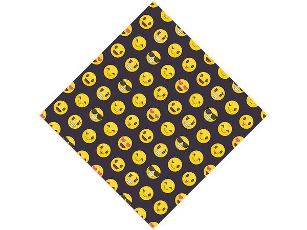 Easy Going Emoji Vinyl Wrap Pattern