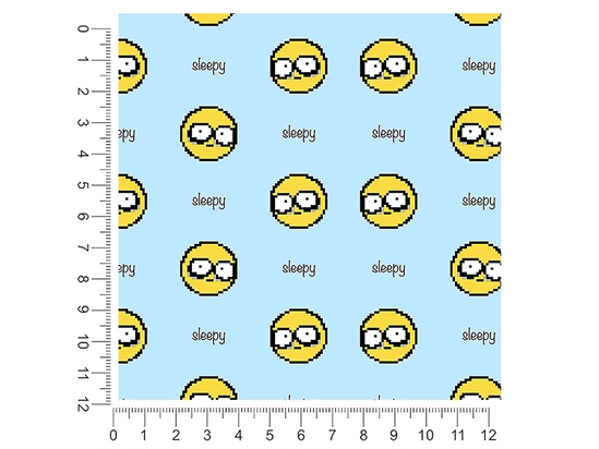 So Sleepy Emoji 1ft x 1ft Craft Sheets