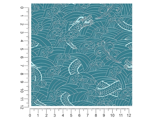 Ocean Wyrms Fantasy 1ft x 1ft Craft Sheets