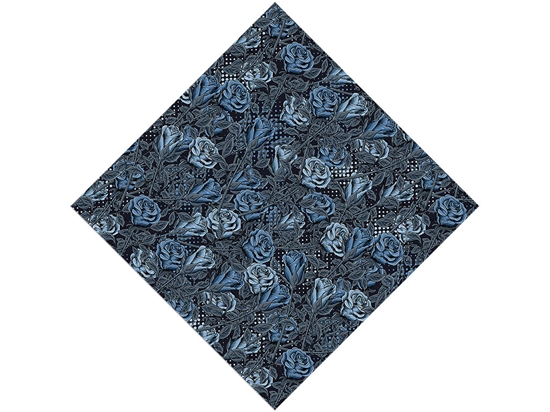 Blue Rose Floral Vinyl Wrap Pattern