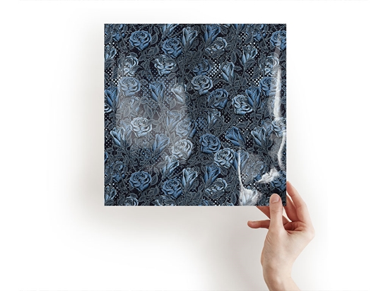 Blue Rose Floral Craft Sheets