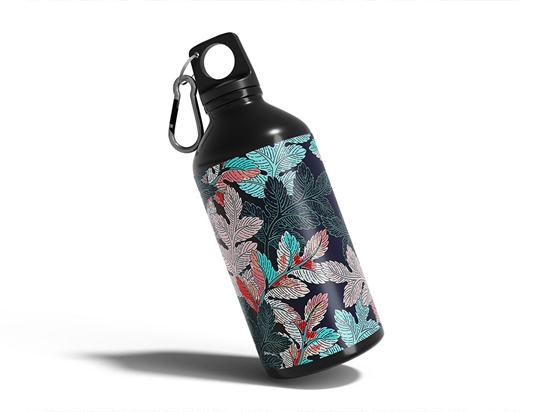 Dreamy Foliage Floral Water Bottle DIY Stickers