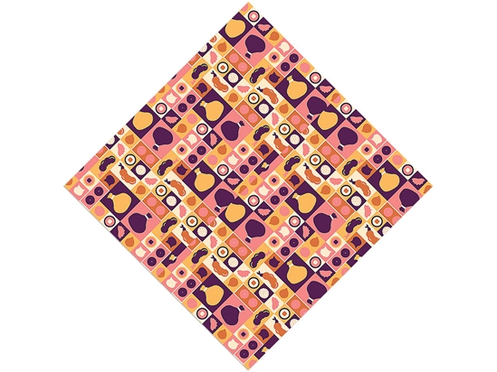 Purple Menu Food Vinyl Wrap Pattern