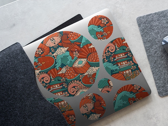 Salmon Eggs Japanese DIY Laptop Stickers