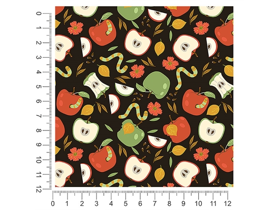 Hungry Worms Fruit 1ft x 1ft Craft Sheets
