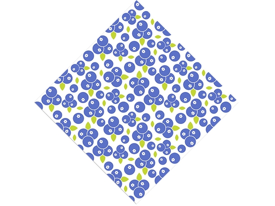Powder Blue Fruit Vinyl Wrap Pattern