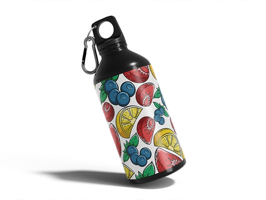 Colorful Compote Fruit Water Bottle DIY Stickers