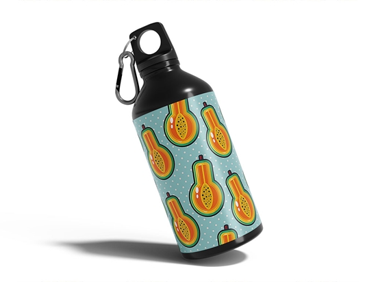 Papaya Potion Fruit Water Bottle DIY Stickers