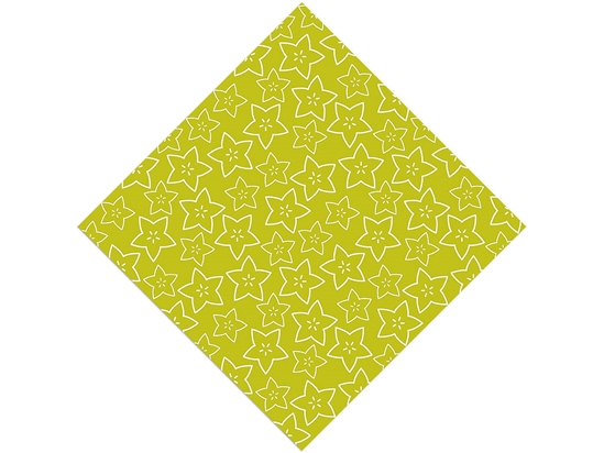 Golden Star Fruit Vinyl Wrap Pattern