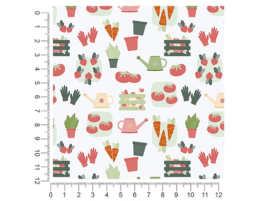 Colorful Crop Gardening 1ft x 1ft Craft Sheets