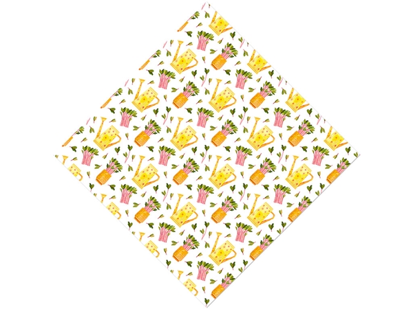 Pink Sprouts Gardening Vinyl Wrap Pattern