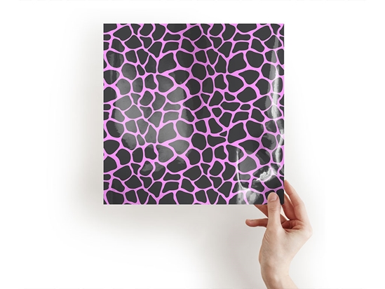 Pink Giraffe Animal Print Craft Sheets