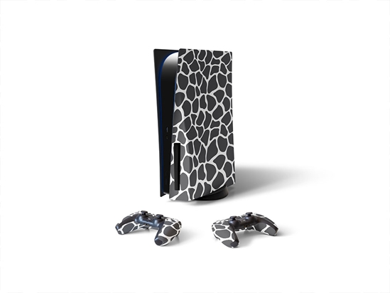 White Giraffe Animal Print Sony PS5 DIY Skin