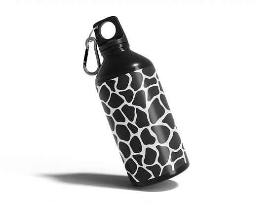 White Giraffe Animal Print Water Bottle DIY Stickers