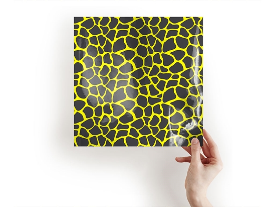 Yellow Giraffe Animal Print Craft Sheets