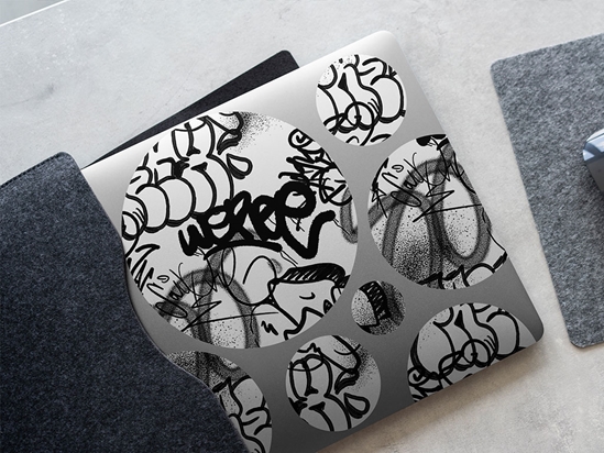 Tag Out Graffiti DIY Laptop Stickers