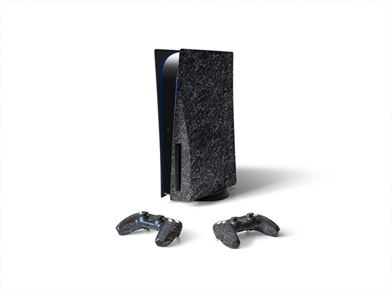 Black Marmo Granite Stone Sony PS5 DIY Skin