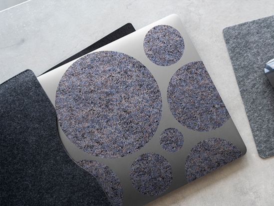 Blue Marmo Granite Stone DIY Laptop Stickers