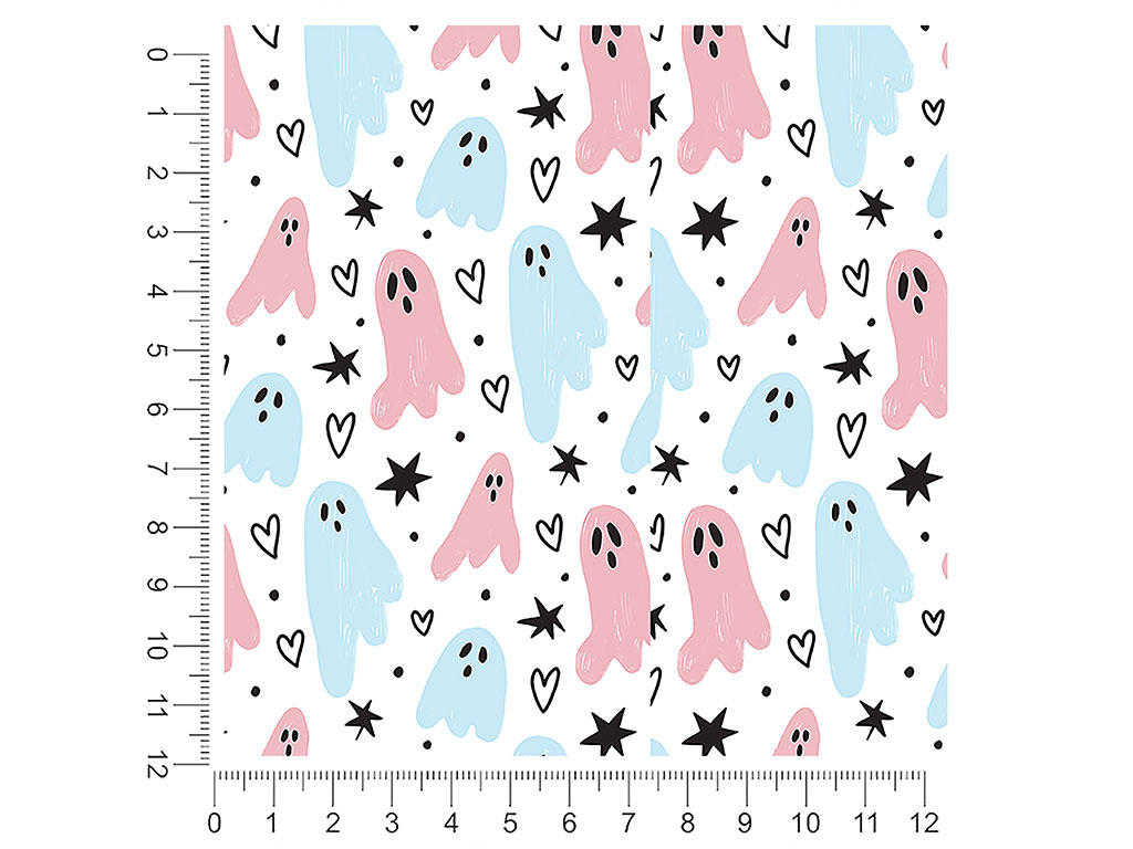 Girly Ghosties Halloween 1ft x 1ft Craft Sheets